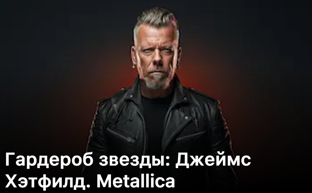 НОВОСТЬ_Гардероб звезды: Джеймс Хэтфилд. Metallica